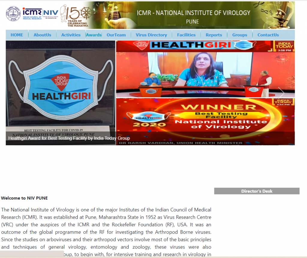 NIV Pune Homepage