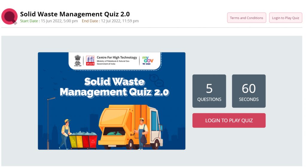 Quiz on Solid Waste Management with Answers
