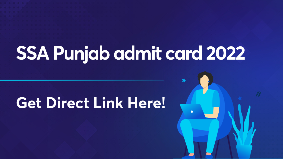 SSA Punjab admit card 2022