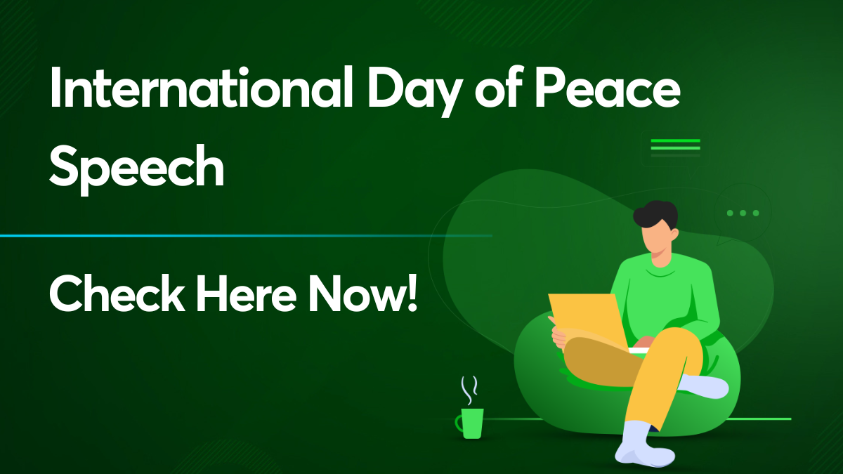 International Day Of Peace Speech In English Short Long