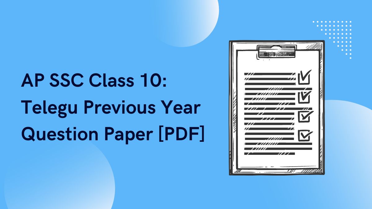 AP SSC Class 10: Telegu Previous Year Question Paper [PDF]