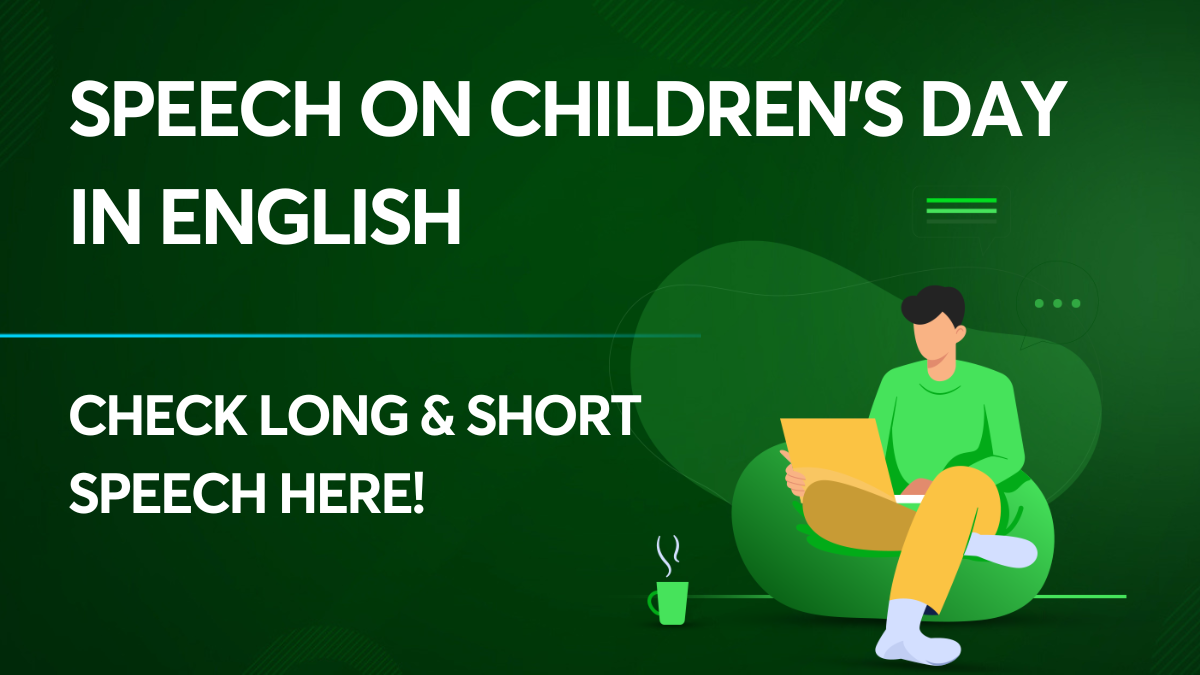 Speech on Children's day in English