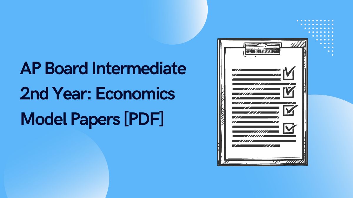 AP Board Intermediate 2nd Year: Economics Model Papers [PDF]