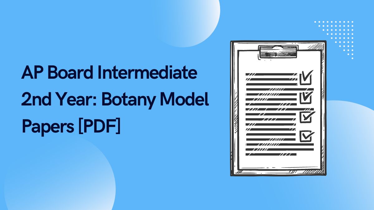 AP Board Intermediate 2nd Year: Botany Model Papers [PDF]